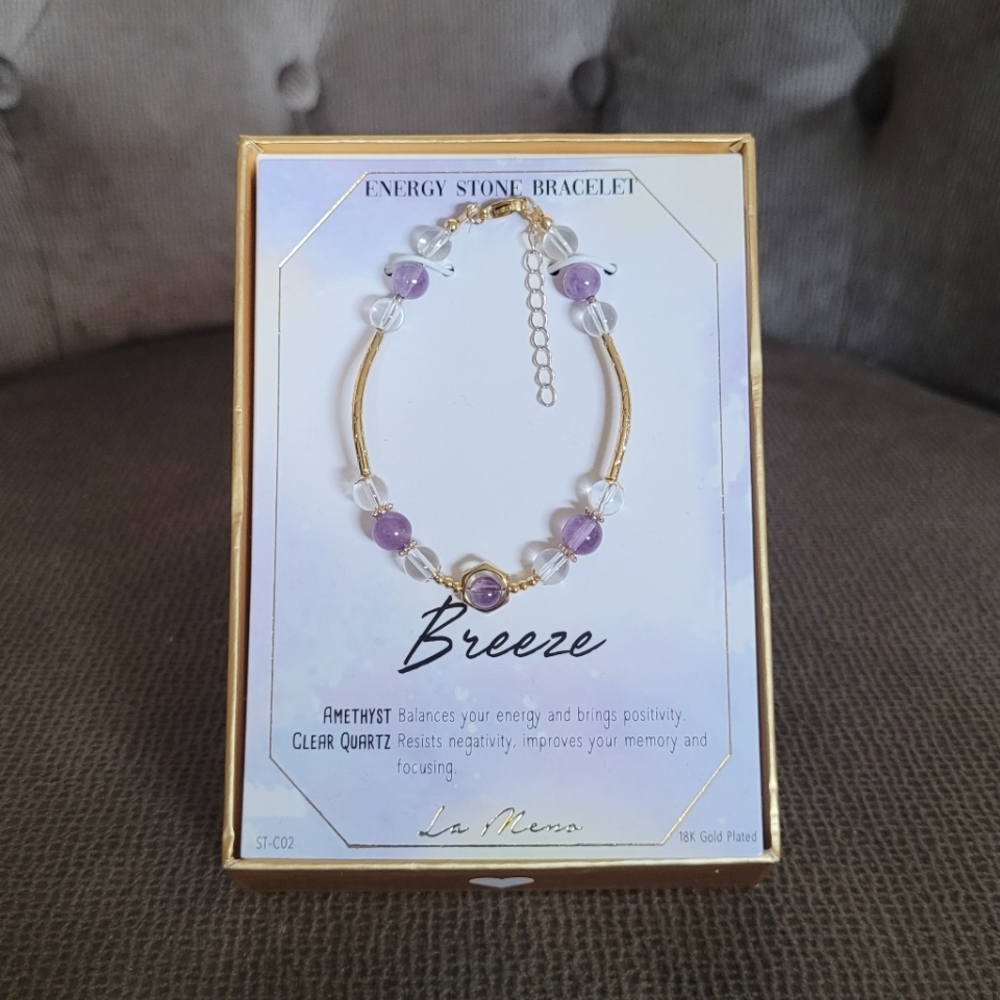 La Meno Breeze🌬 Energy⚡️Stone Bracelet - NIB - Picture 13 of 16